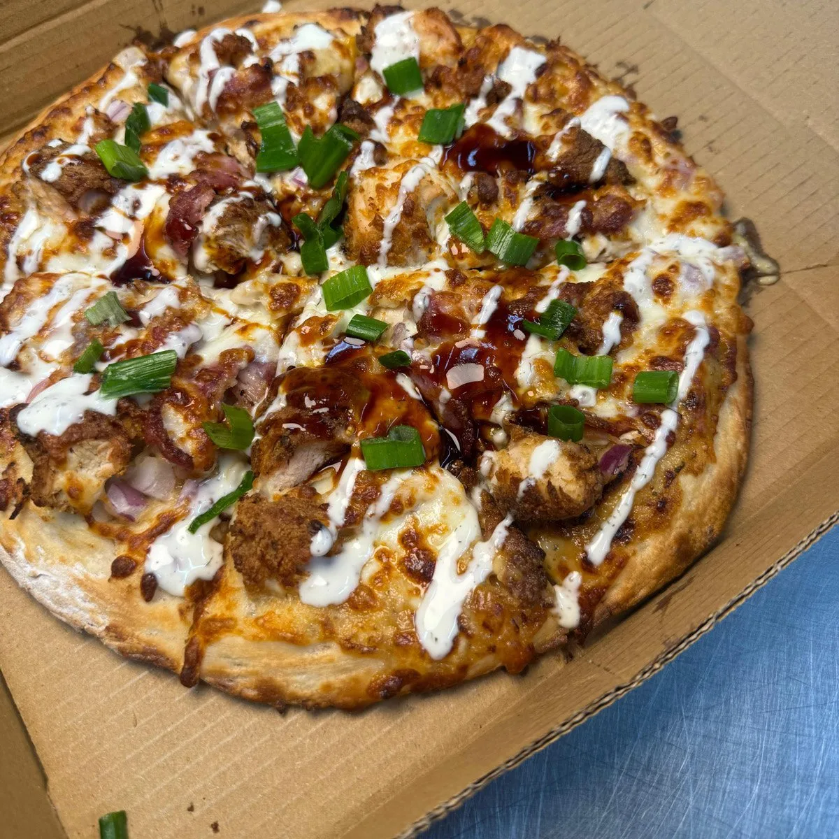 Korean BBQ Chicken Pizza