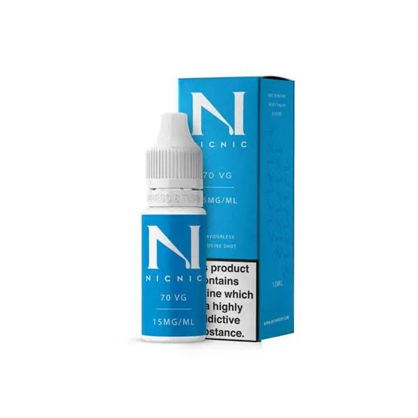 Nic Nic Flavourless Nicotine Shot 15mg 10ml 70VG