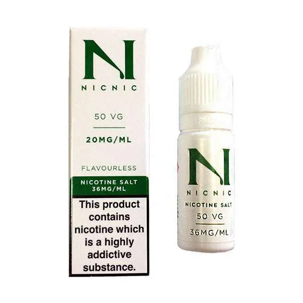 20mg Nic Salt 10ml by Nic Nic 50VG-50PG bottle