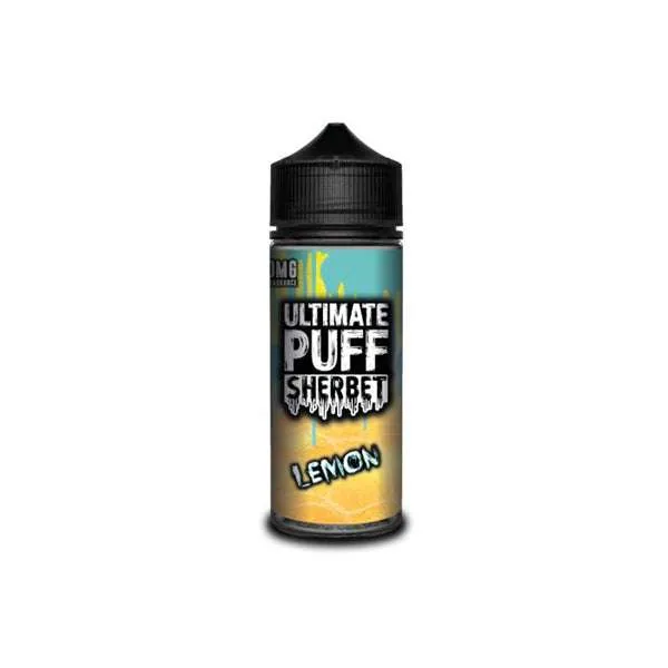 Ultimate Puff Sherbet 0mg 100ml Shortfill bottle front packaging