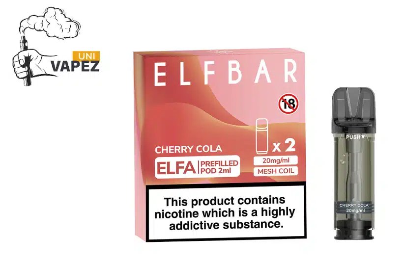 elfbar pods price Elf Bar ELFA Pre-Filled – Box of 2 Pod Systems colour:Purple Elf Bar Mate 500